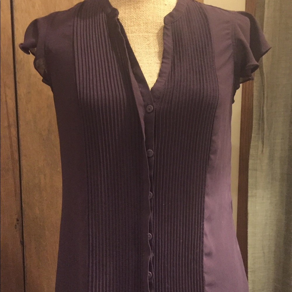 Plum blouse.